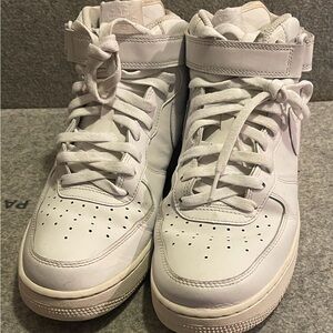 Men's White High-Top Athletic Sneakers